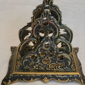 Vintage Solid Brass Letter holder